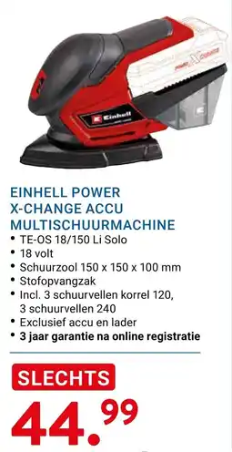 Kluswijs Einhell power x-change accu multischuurmachine aanbieding