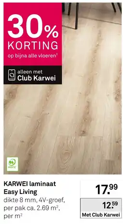 Karwei Karwei laminaat easy living aanbieding
