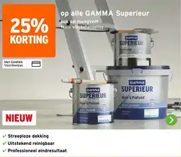 GAMMA Gamma superieur aanbieding