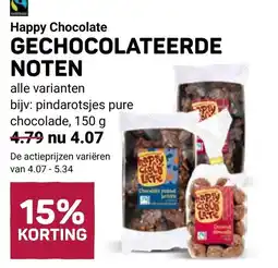 Ekoplaza Happy chocolate gechocolateerde noten aanbieding