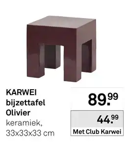 Karwei Karwei bijzettafel olivier aanbieding