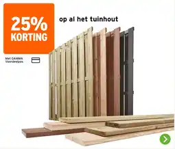 GAMMA Op al het tuinhout aanbieding