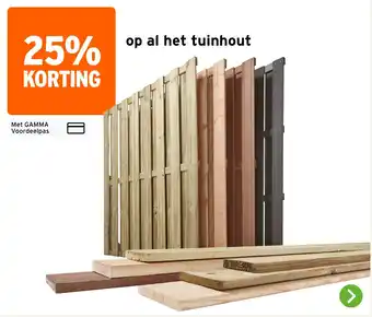 GAMMA Op al het tuinhout aanbieding
