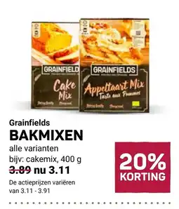 Ekoplaza Grainfields bakmixen aanbieding