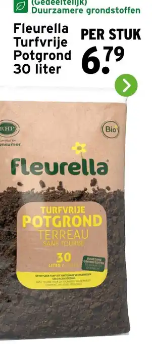 GAMMA Fleurella Turfvrije Potgrond 30 liter aanbieding