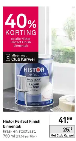 Karwei Histor Perfect Finish binnenlak aanbieding