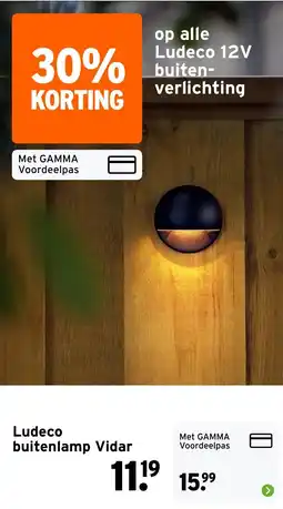 GAMMA Ludeco buitenlamp Vidar aanbieding