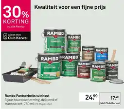 Karwei Rambo Pantserbeits tuinhout aanbieding