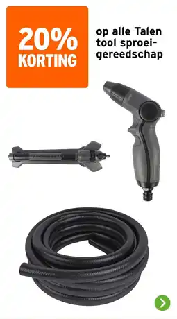 GAMMA Talen tool sproei- gereedschap aanbieding