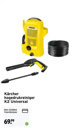 GAMMA Kärcher hogedrukreiniger K2 Universal aanbieding