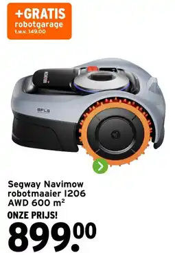 GAMMA Segway Navimow robotmaaier 1206 AWD 600 m² aanbieding