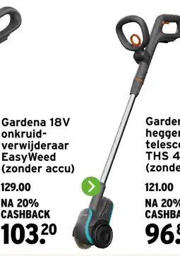 GAMMA Gardena 18V onkruid- verwijderaar EasyWeed (zonder accu) aanbieding