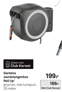Karwei Gardena wandslangenbox Roll Up¹ aanbieding