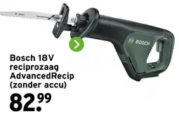 GAMMA Bosch 18V reciprozaag Advanced Recip (zonder accu) aanbieding