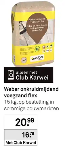 Karwei Weber onkruidmijdend voegzand flex aanbieding