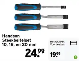GAMMA Handson Steekbeitelset 10, 16, en 20 mm aanbieding