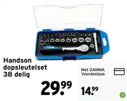 GAMMA Handson dopsleutelset 38 delig aanbieding