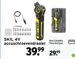 GAMMA Skil 4v accuschroevendraaier aanbieding