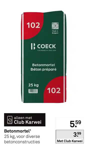 Karwei Betonmortel aanbieding