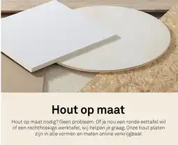 Karwei Hout op maat aanbieding