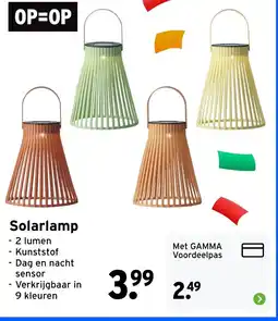 GAMMA Solarlamp aanbieding
