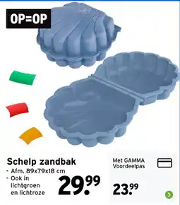 GAMMA Schelp zandbak aanbieding