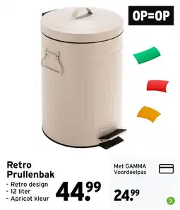 GAMMA Retro Prullenbak aanbieding