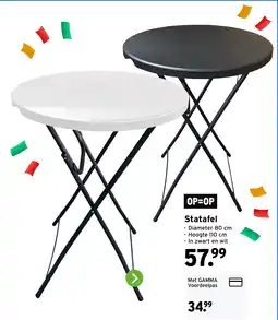 GAMMA Statafel aanbieding