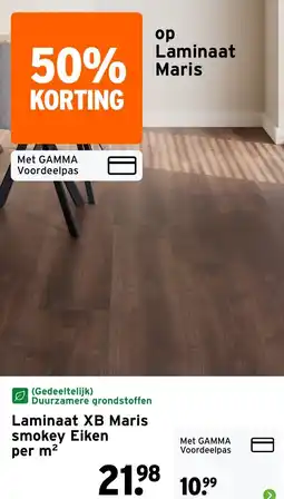 GAMMA Laminaat Maris smokey Eiken per m² aanbieding