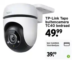 GAMMA TP-Link Tapo buitencamera TC40 bedraad aanbieding