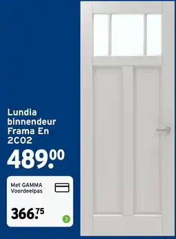 GAMMA Lundia binnendeur Frama En 2C02 aanbieding