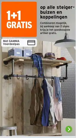 GAMMA Op alle steiger- buizen en koppelingen aanbieding