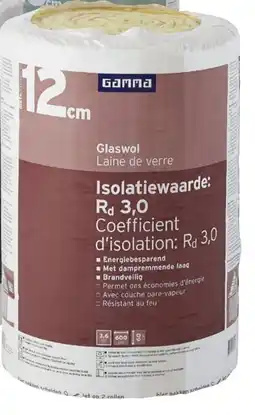 GAMMA Gamma glaswolrol 12 cm per m² aanbieding