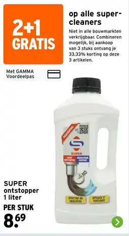 GAMMA Super ontstopper 1 liter aanbieding