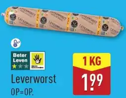 ALDI Leverworst aanbieding