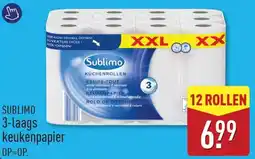 ALDI Sublimo 3-laags keukenpapier aanbieding