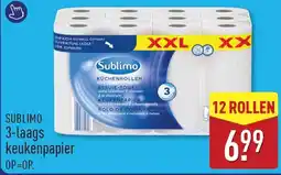 ALDI Sublimo 3-laags keukenpapier aanbieding