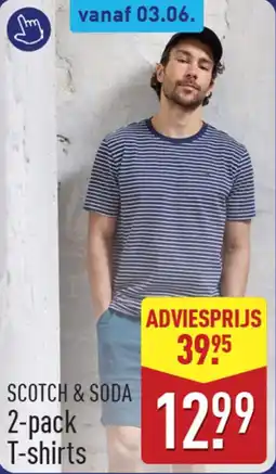 ALDI Scotch & Soda 2-pack T-shirts aanbieding