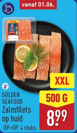 ALDI Golden Seafood Zalmfilets op huid aanbieding