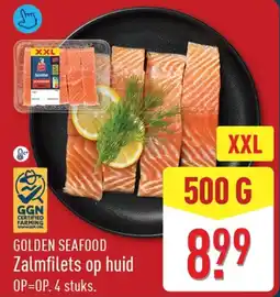 ALDI Golden Seafood Zalmfilets op huid aanbieding
