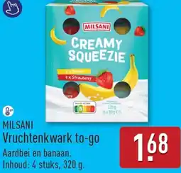 ALDI Milsani Vruchtenkwark to-go aanbieding