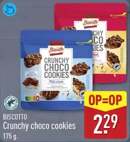 ALDI Biscotto Crunchy choco cookies aanbieding