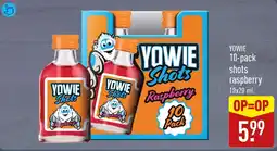 ALDI Yowie Shots raspberry aanbieding