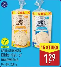 ALDI Goud Gebakken Dikke rijst of maïswafels aanbieding