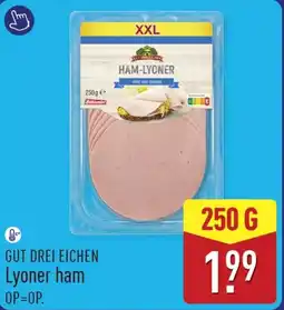 ALDI Gut Drei Eichen Lyoner ham aanbieding