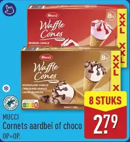 ALDI Mucci Cornets aardbei of choco aanbieding