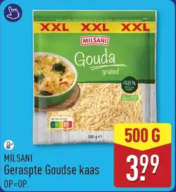 ALDI Milsani Geraspte Goudse kaas aanbieding