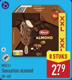 ALDI Mucci Sensation almond aanbieding