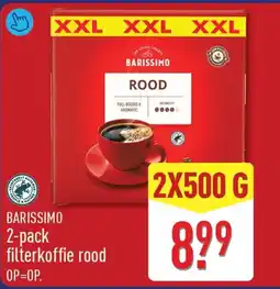 ALDI Barissimo filterkoffie rood aanbieding