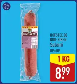 ALDI Hofstee De Drie Eiken Salami aanbieding